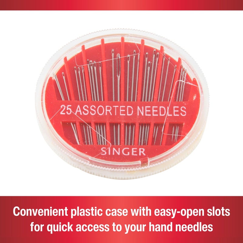 Singer 00276 Assorted Hand Needles in Compact, 25-Count,Assorted 25/Pkg - Image 4